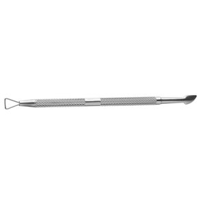 Instrument de soin personnel en acier inoxydable à double tête, grattoir à ongles réutilisable, pousse-cuticules professionnel durable pour salon - Product Image 5