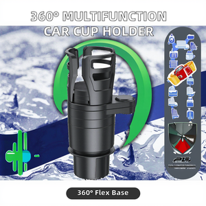 Nuevo 360. Base Ajustable para PC 4 en 1, Portavasos Multifuncional de ABS, Expansor para Consola Central de Auto, Organizador de Bebidas - Product Image 2