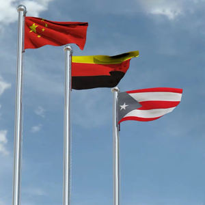 Fabricant de mât de drapeau extérieur en aluminium de grande taille avec halyard interne manuel en acier inoxydable 304 316 de 6 m 36 m - Product Image 3