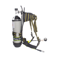Appareil respiratoire autonome à pression positive CCS MED 6L RHZK6/30 SCBA en acier inoxydable 30Mpa 55-60min pour la lutte contre les incendies