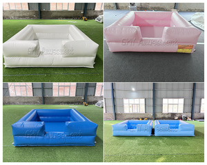 Équipement de terrain de jeu blanc gonflable pour bébé, balles de jeu souples, fosse de <span class=keywords><strong>piscine</strong></span> avec <span class=keywords><strong>toboggan</strong></span> - Product Image 3