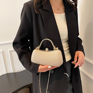 Bolso de hombro/cruzado pequeño con cadena para mujer, estilo dulce y elegante, con cierre de broche, novedad 2026, superventas, popular - Product Image 3