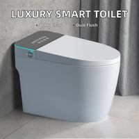 Toilette intelligente avec lavage à l'eau chaude et design éco-responsable
