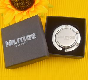 Support <span class=keywords><strong>de</strong></span> sac pliable magnétique en métal personnalisé pour usine OEM avec autocollant époxy « shop with Zubss » en alliage <span class=keywords><strong>de</strong></span> zinc - Product Image 5