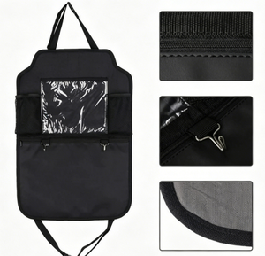 Organisateur de siège arrière de voiture en tissu <span class=keywords><strong>Oxford</strong></span>, sac de rangement multifonctionnel anti-coup de pied - Product Image 6
