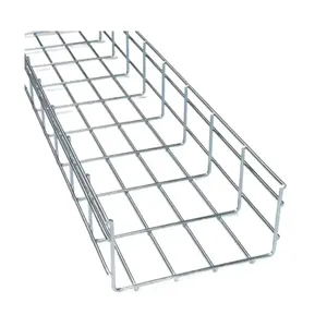 Steel Wire Mesh Cable Tray Bracket Type Cable Tray Basket Wire Mesh Cable Tray With Accessaries