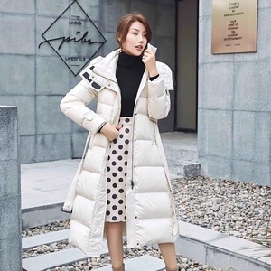 Veste d'hiver en duvet pour femme personnalisée, style coréen, avec col à capuche, coupe-vent - Product Image 4