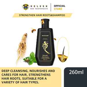 Keleek Black Ginseng Propolis Anti-Dandruff Oil Control <strong>Shampoo</strong> 260ml Deep Clean Scalp Refreshing Removal Relieve Itching - Product Image 3