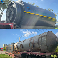 Machine de pyrolyse intermittente pour la transformation de pneus usagés, déchets domestiques, déchets résidentiels et plastiques en huile combustible - Vente directe