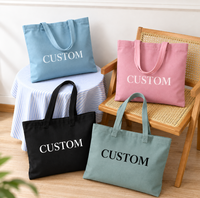 Sac fourre-tout en toile épaisse recyclée écologique avec logo personnalisé, cordon long, pliable, durable, de qualité supérieure, pour vêtements haut de gamme, marque de luxe