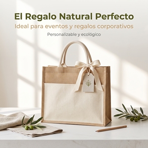 Bolso Tote Personalizable de Yute y Lona, Diseño Elegante y Sostenible para Supermercado y Vida Cotidiana, al por Mayor - Product Image 5