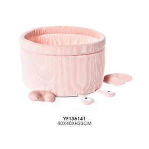 Adorable Cama para Mascotas con Forma de Cangrejo Rosa, Cojín de Felpa Suave, Cómoda Cueva para Dormir para Gatos - Product Image 1