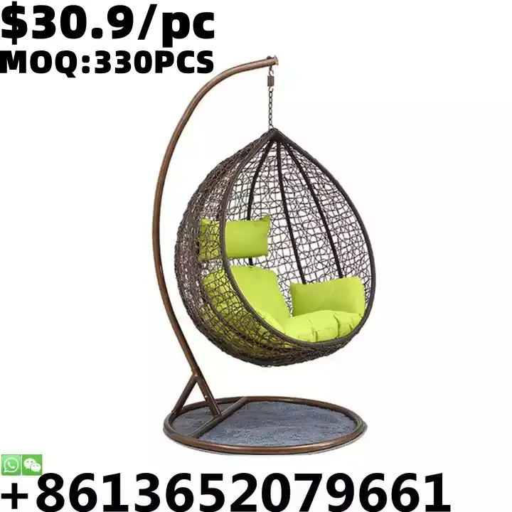 TSF 2021 Top Quality Outdoor Furniture Garden Home Round Rattan Egg Swing Chair