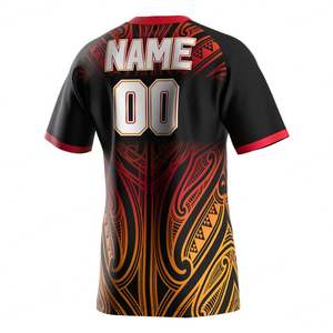 Vente Flash : Maillots de Sport Imprimés pour Hommes – T-shirts d'Entraînement à Col Rond pour Équipes de Musculation, Maillots de Rugby Gris Junior - Product Image 2