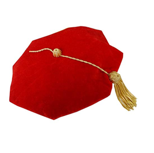 Toque de doctorat en velours noir à 8 pans avec pompons dorés – Toque de graduation haut de gamme pour la cérémonie universitaire - Product Image 6