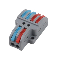LT2 Trous de fixation multiples Contact en cuivre PC Mini Universal Compact 2/3 Pin Push-in Terminal Block Quick Wire Conducteur