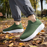 Chaussures décontractées sportives personnalisées pour hommes, tige en maille, rehaussantes, légères, semelle élastique confortable, couleur polyvalente