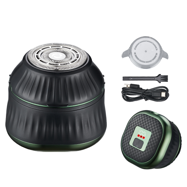 LCD Display Rotary Shaver IPX7 Magnetic Fast Shaving Head Bald Men 9200RPM Rechargeable Electric Shaver