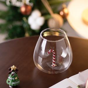 Verre à vin sans pied transparent soufflé à la main pour fête, verre à boire en verre borosilicate avec motif étoile de mer intégré, pour lait et eau - Product Image 6