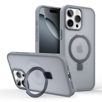 Coque de téléphone magnétique à pivot pour iPhone 18 Pro Max, finition mate, compatible avec iPhone 17, 14, 12, protection intégrale, lot de 12