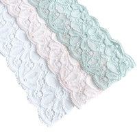 Ruban coloré élastique en dentelle tricotée pour petits cols, accessoires de lingerie, DIY fait main