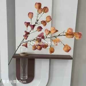 Fleurs artificielles séchées Secret Garden, rose automne, branche unique, fleur en soie, décorations d'automne - Product Image 2