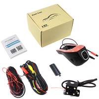 Caméra de bord DVR DVR à double objectif Caméra de bord Enregistreur vidéo numérique Caméscope 1080P Vision de nuit 96658 WiFi