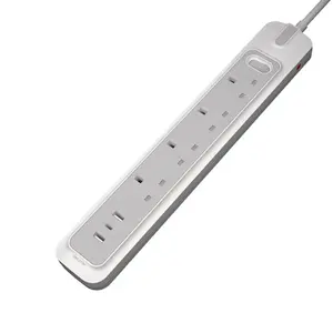 Factory Price 2 USB-A &1 Type-C Charging 4 Outlets UK Standard Power Strip Socket OEM/ODM Accept