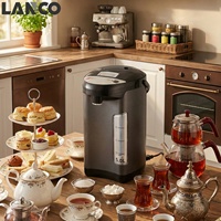 Bouilloire Électrique LANCO en Acier Inoxydable 5L, Maintien au Chaud Automatique, Protection Anti-Ébullition à Sec, Thermo Pot Électrique