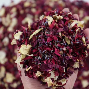 Groothandel 100% Natuurlijke Droge Bloemblaadjes Rode Rozenblaadjes Kleurrijke Biologisch Afbreekbare Rose Confetti Bloemblaadjes Voor Bruiloft En Partij