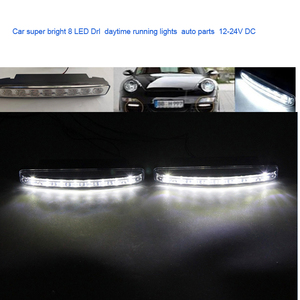 ไฟวิ่งกลางวันแบบ LED สว่างพิเศษ 8 ดวง สำหรับรถยนต์ อะไหล่รถยนต์ 12-24V - Product Image 3