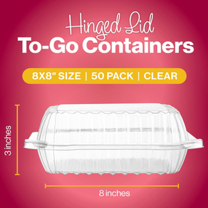 8 \ "X 8 \" X 3 \ "coperchio incernierato contenitori di plastica trasparente Togo scatole di fragole cibo a conchiglia per prodotti da forno Pizza <span class=keywords><strong>Hamburger</strong></span> - Product Image 2