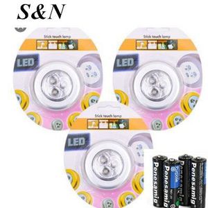 S N <b>Led</b> Stick <b>Touch</b> Lamp 3 Pack With Batteries Cabinet <b>Lighting</b> - Product Image 1