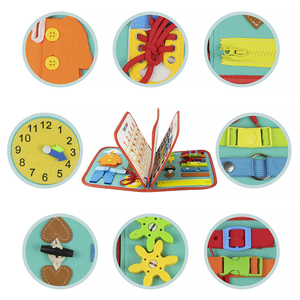 Tableau d'activités sensorielles en feutre pour bébés, jouet éducatif de voyage pour garçons et filles de 1 à 5 ans, vente en gros - Product Image 5