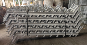 건설 층 변형 강철 모바일 링 잠금 비계 플랫폼 라인 배열의 계단과 바퀴 판매 - Product Image 3