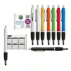 Promotional Plastic Flag Pen Retractable Pull Out Banner Pen Cheap <b>Rolling</b> Paper <b>Ball</b> Pen with Custom Logo - Product Image 1