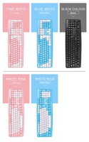 Clavier filaire capacitif rose coloré à 104 touches, ultra-fin, silencieux, pour ordinateur de bureau, ordinateur portable, universel, USB externe