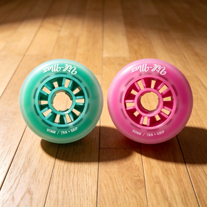 ล้อสเก็ตแบบอินไลน์สีขาวสองชั้นสั่งทำพิเศษ รุ่น 2026, ล้อสเก็ตน้ำแข็ง Vik-Max PU+PP มีสินค้าในสต็อก รองรับการสั่งซื้อจำนวนมาก - Product Image 6
