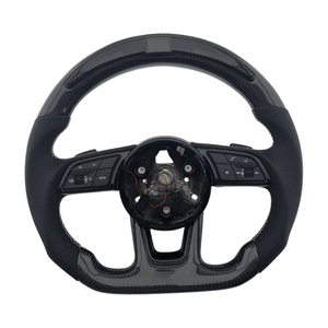 Volante Deportivo de Fibra de Carbono y Alcántara con LED para Audi A3 A4 A5 A6L A8 Q5 Q7 Q8 TT B9, Venta al Por Mayor - Product Image 1