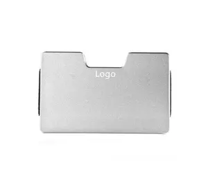 Petit portefeuille multifonction avec blocage RFID, porte-cartes Ultra fin 9mm, capacité de 15 cartes avec corde tissage extensible Premium, 1 pièce