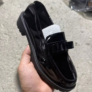 Chaussures à lacets épaisses en cuir PU de haute qualité pour femmes, style décontracté et classique, anti-éblouissement, pour le travail et les occasions habillées, couleur personnalisable - Product Image 2