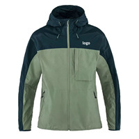 Veste coupe-vent bomber à capuche pour homme de haute qualité, imperméable, patchwork, avec fermeture éclair