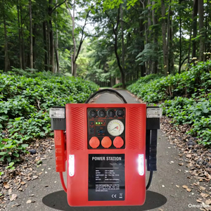 เครื่องจั๊มพ์สตาร์ทรถยนต์ 12V รุ่นใหม่ สถานีพลังงานอเนกประสงค์ 5 in 1 ชุดอุปกรณ์ฉุกเฉินสำหรับยานยนต์หนัก ชุดจั๊มพ์สตาร์ทรถบรรทุก 17000mAh 900A พีค - Product Image 6