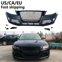 Kit de pare-chocs avant style RS4 avec calandre pour Audi A4 S4 B8 2008 2010 2011 2012, kit carrosserie de rechange pour lifting, vente en gros