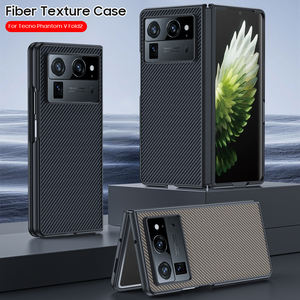 Coque de Téléphone en <span class=keywords><strong>Fibre</strong></span> de Carbone Anti-Choc pour Tecno Phantom V Fold2 – Étui de Protection pour Tecno VFold2 - Product Image 2