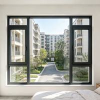 Sistema Combinado de Ventana Corredera de Aluminio con Apertura Flexible, Vista Panorámica, Alta Eficiencia para la Decoración de Salas de Estar Modernas