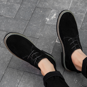 Chaussures habillées en cuir pour hommes, confortables, durables, à lacets, couture tendance, décontractées - Product Image 6