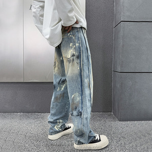 Pantalones vaqueros holgados <span class=keywords><strong>de</strong></span> pierna recta para hombre, Otoño Invierno 2025 - Product Image 4