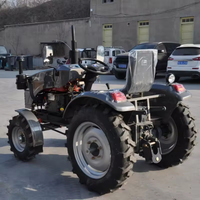 Tracteur à roues Jialong T-220B 22HP à transmission par engrenages, multifonctionnel, pour petites exploitations agricoles européennes, refroidissement par eau, 2 roues motrices
