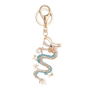 2024 New Creative Gift Cartoon Keyring Key Chains Bag Pendant Cartoon Diamond <b>Dragon</b> Keychain - Product Image 5